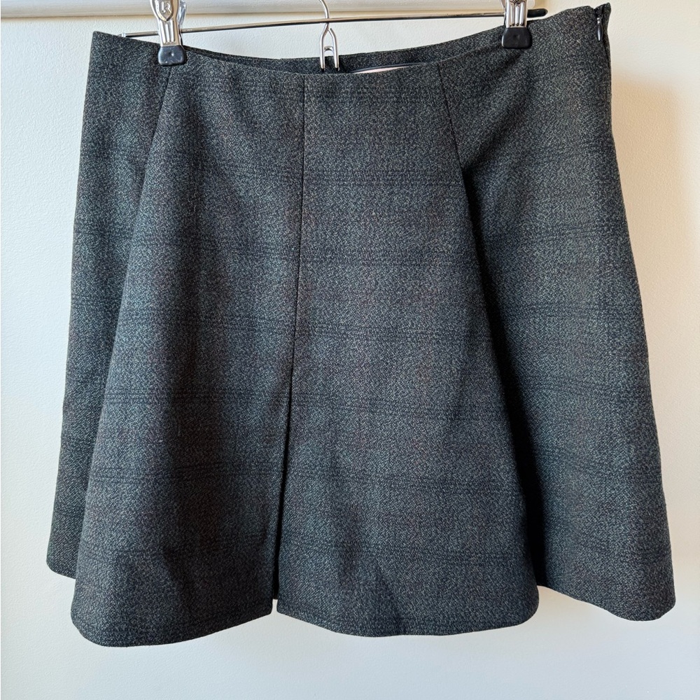 PLAN C Box‎ Pleated Plaid Mini Skirt Wool Preppy Luxury Academia Italy 40 US 4